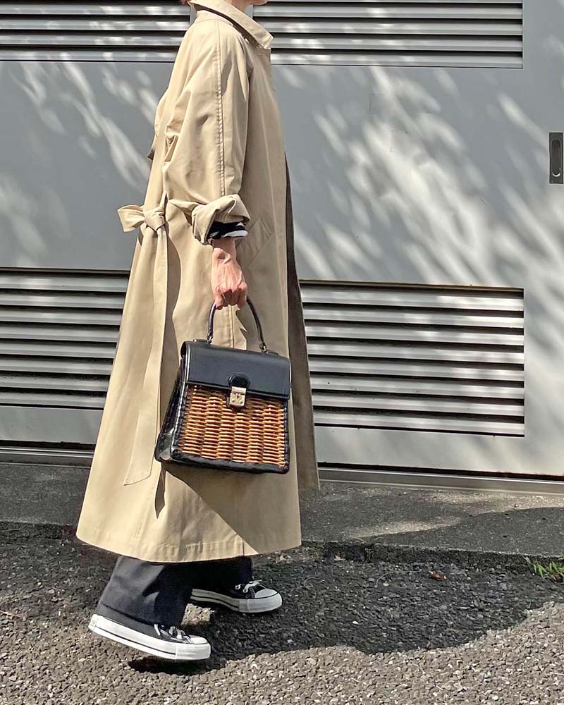 Canaria Style】ベルト付きツイルステンカラーコート | OUTER