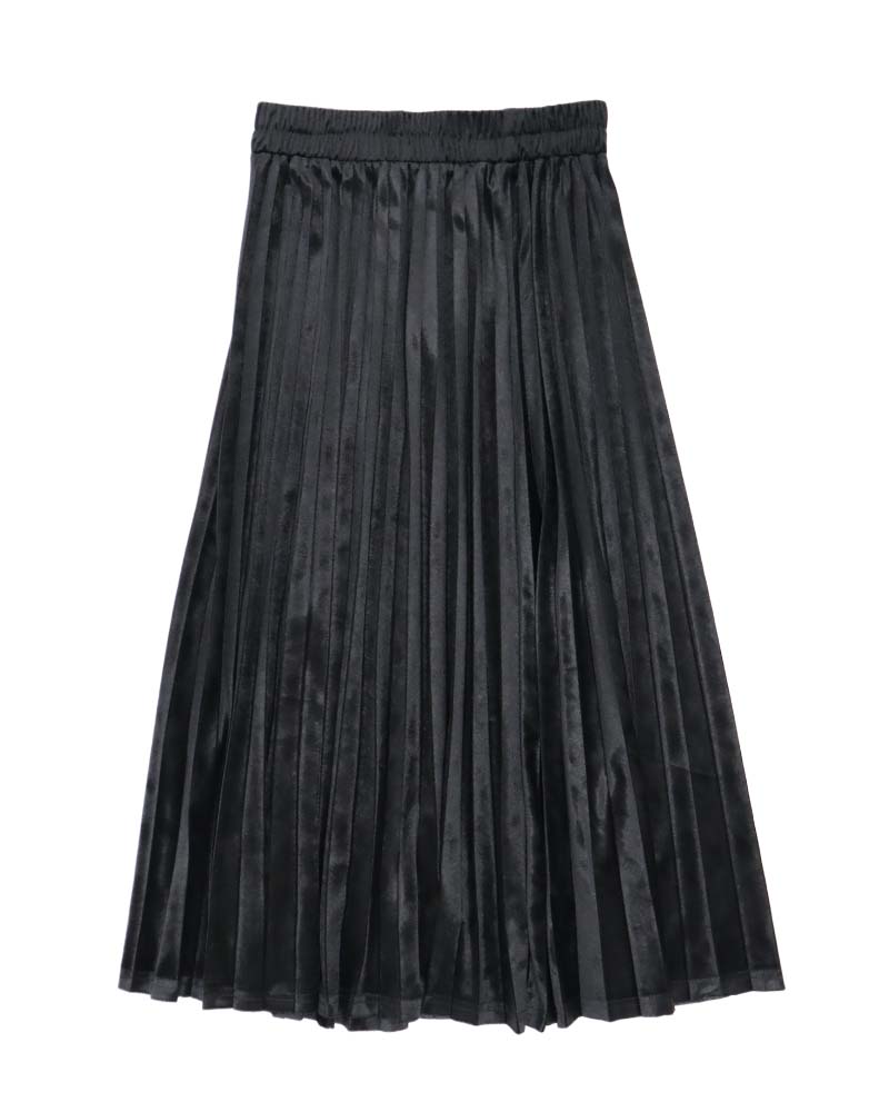 ベロアアコーディオンプリーツスカート