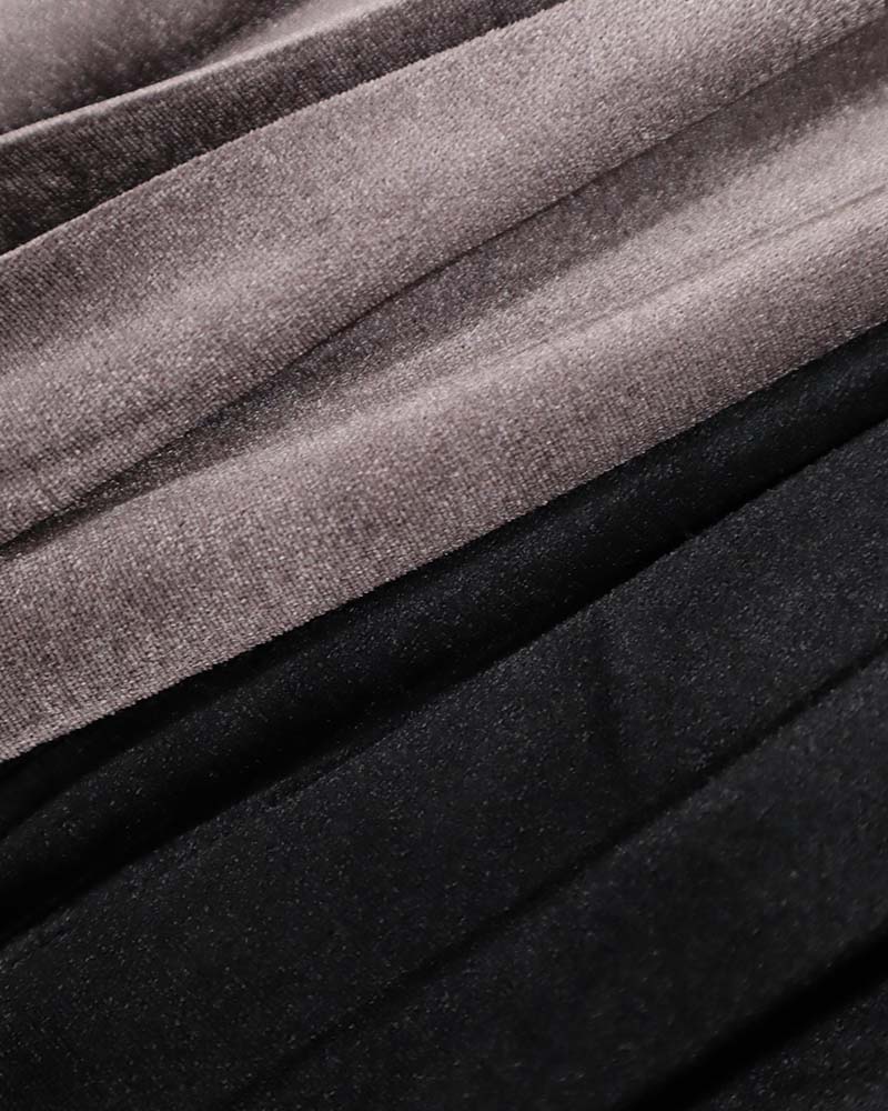 ベロアアコーディオンプリーツスカート