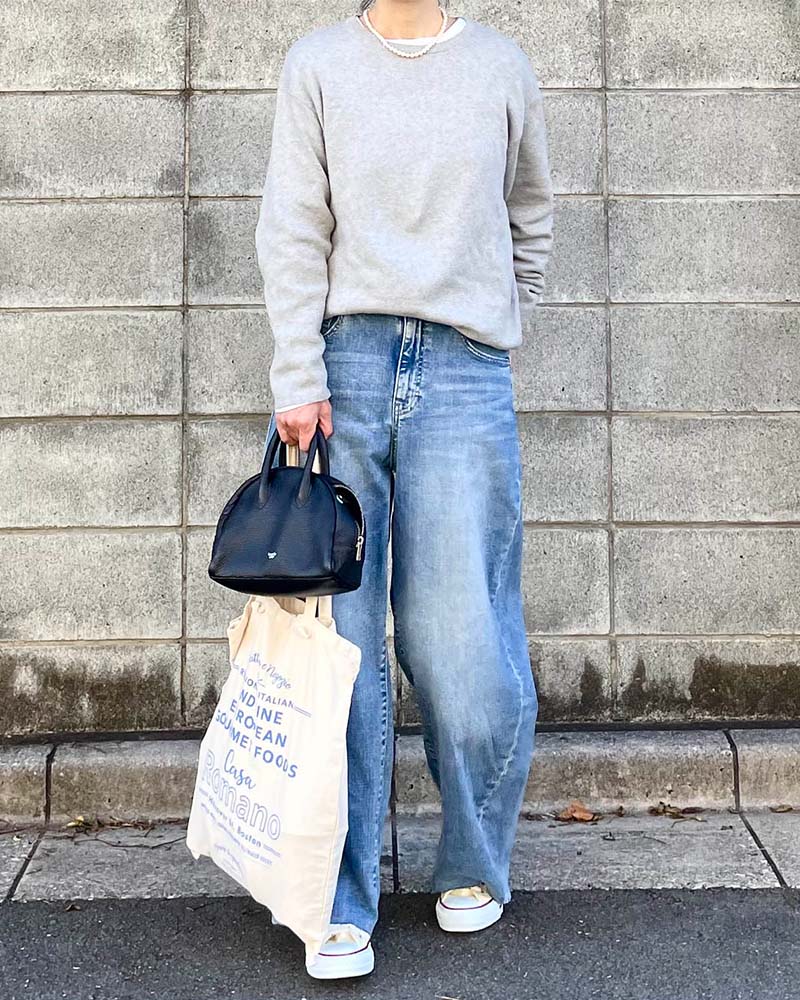 【Canaria Style】スムースタッチニットプルオーバー