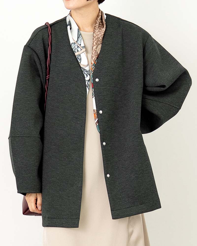 ダンボールポンチバックタックノーカラーライトコート