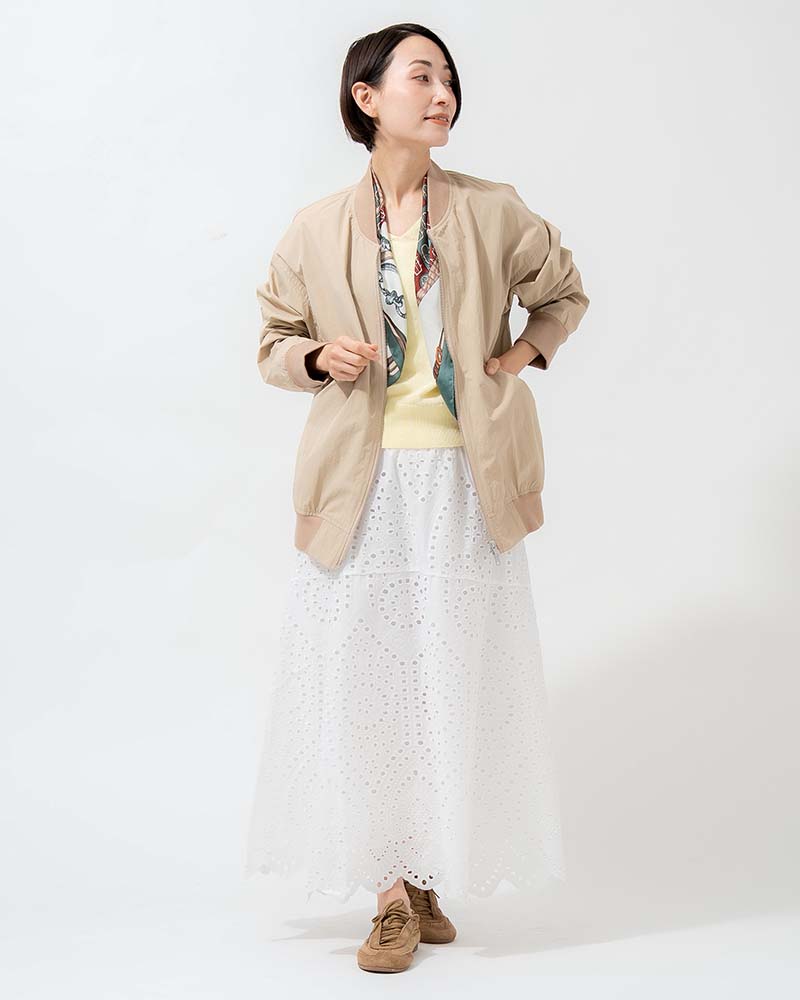 【Canaria Style】MA-1ライクナイロンブルゾン