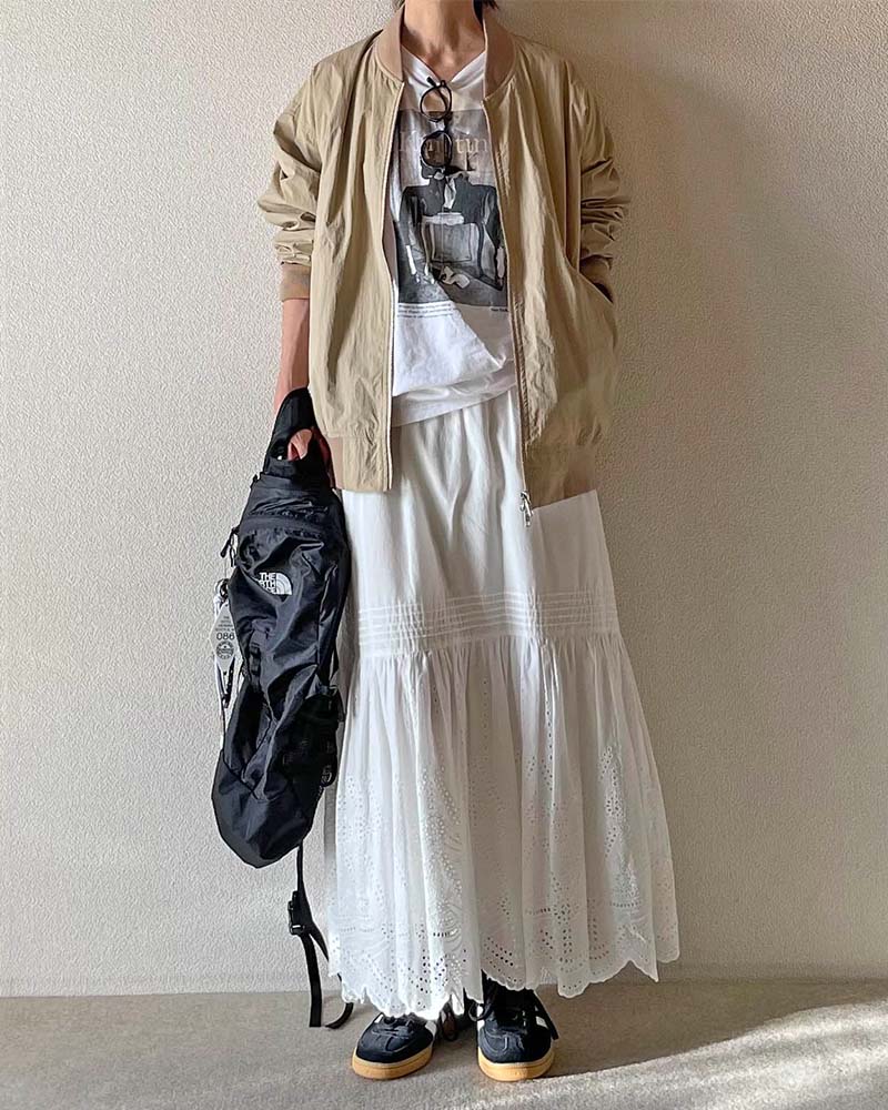 【Canaria Style】MA-1ライクナイロンブルゾン