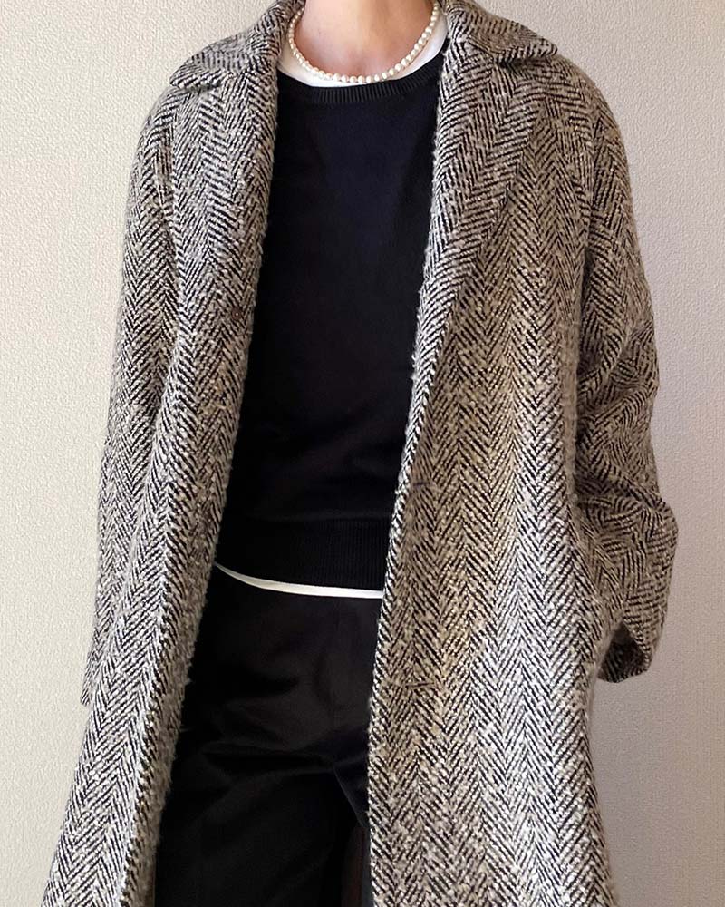 Canaria Style】ミックスへリンボンテーラーコート | 【Canaria Style