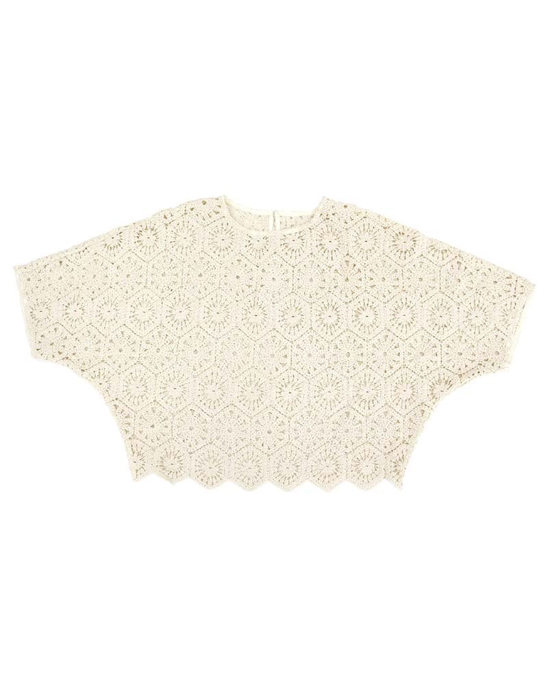 【Canaria Style】ドルマンスリーブレース編みプルオーバー