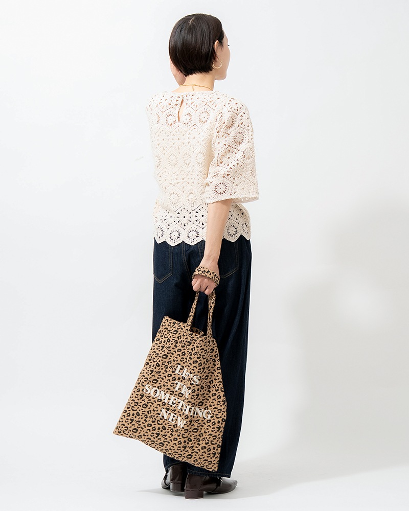 【Canaria Style】ドルマンスリーブレース編みプルオーバー