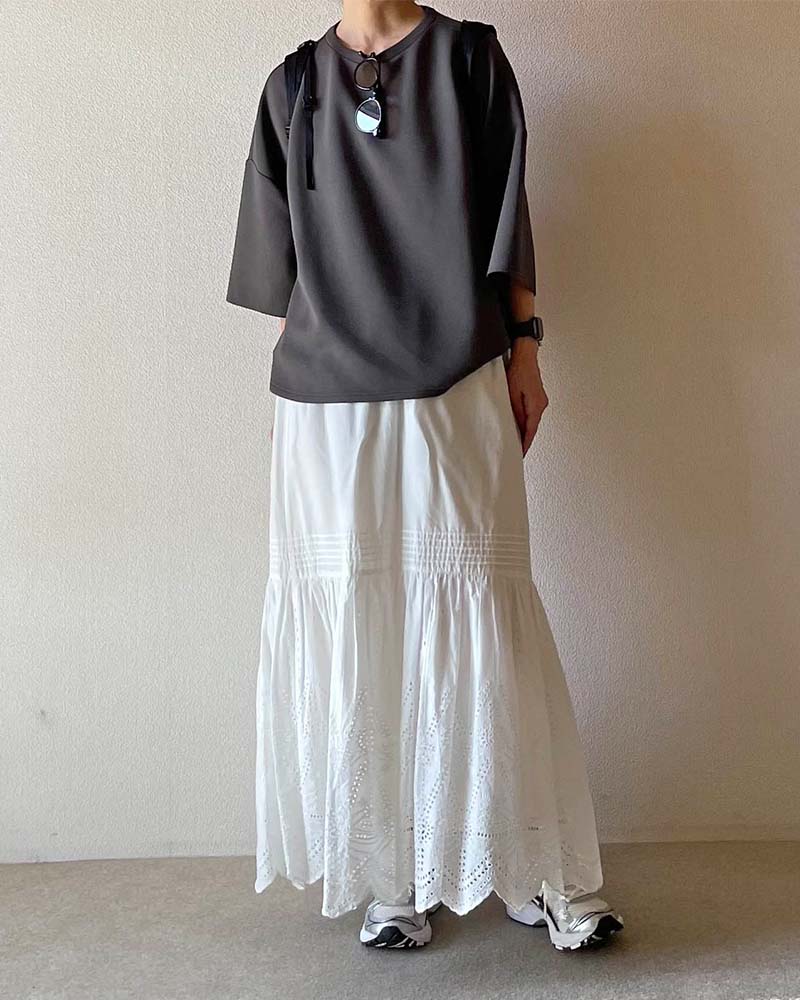 【Canaria Style】ダンボールニットラウンドヘムプルオーバー《セットアップ対応》