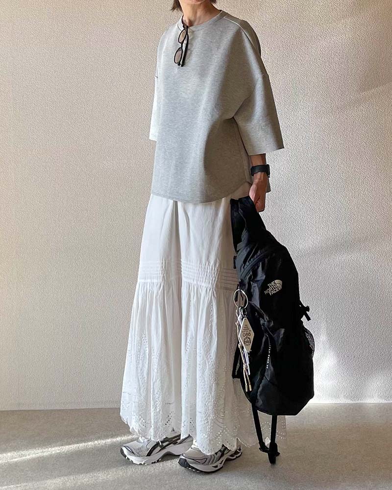 【Canaria Style】ダンボールニットラウンドヘムプルオーバー《セットアップ対応》