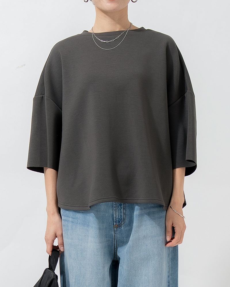 【Canaria Style】ダンボールニットラウンドヘムプルオーバー《セットアップ対応》