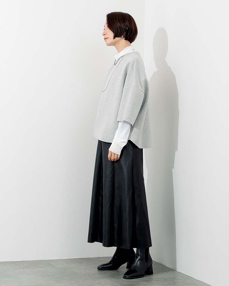 【Canaria Style】ダンボールニットラウンドヘムプルオーバー《セットアップ対応》