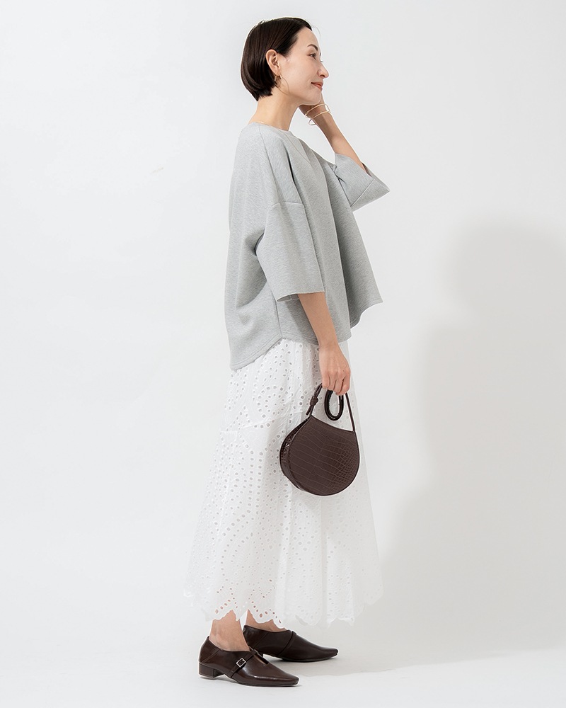 【Canaria Style】ダンボールニットラウンドヘムプルオーバー《セットアップ対応》