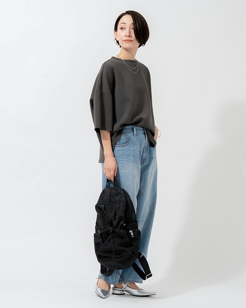 【Canaria Style】ダンボールニットラウンドヘムプルオーバー《セットアップ対応》