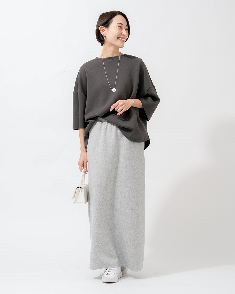 【Canaria Style】ダンボールニットラウンドヘムプルオーバー《セットアップ対応》