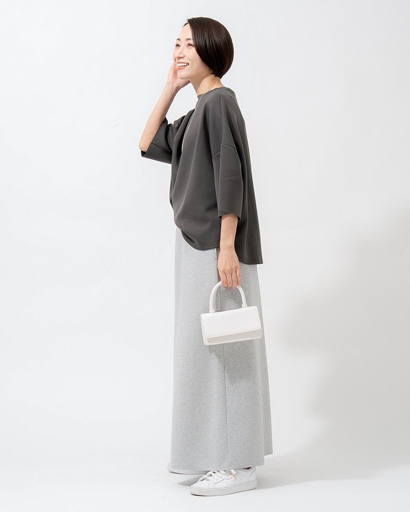 【Canaria Style】ダンボールニットラウンドヘムプルオーバー《セットアップ対応》