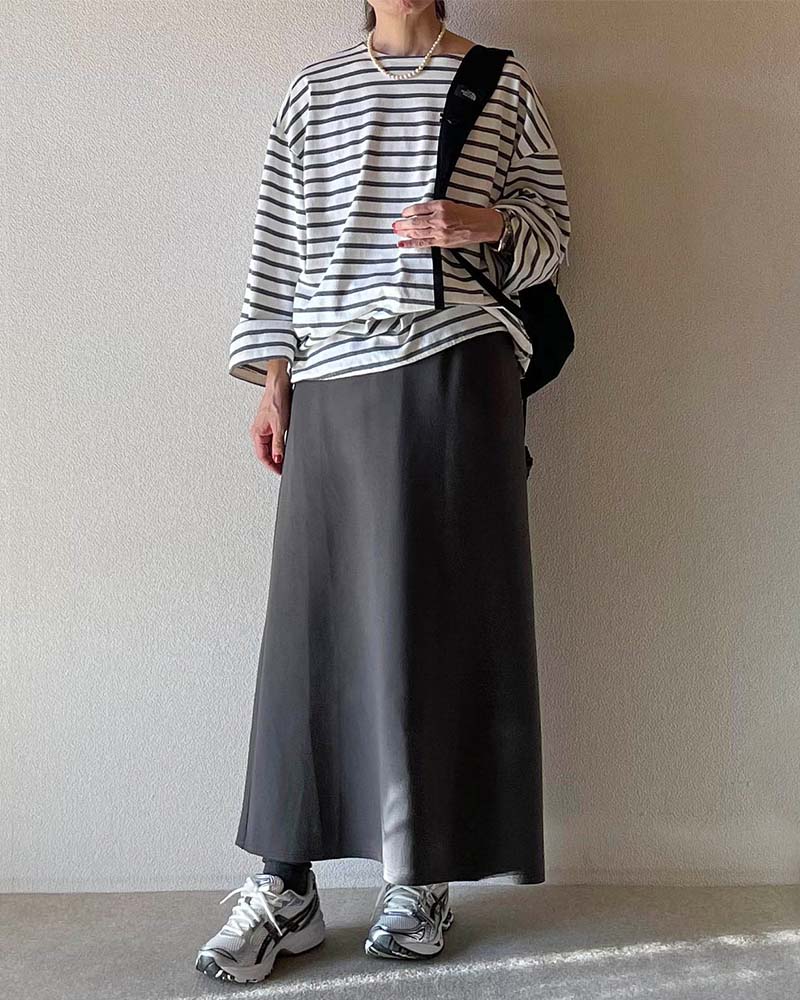 【Canaria Style】ダンボールニットAラインスカート《セットアップ対応》