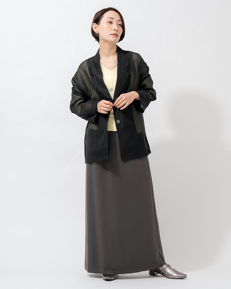 【Canaria Style】ダンボールニットAラインスカート《セットアップ対応》