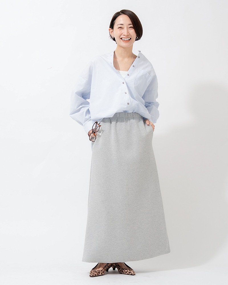 【Canaria Style】ダンボールニットAラインスカート《セットアップ対応》