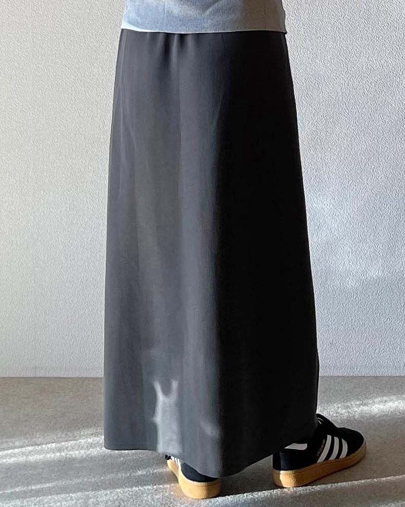 【Canaria Style】ダンボールニットAラインスカート《セットアップ対応》