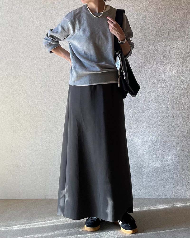 【Canaria Style】ダンボールニットAラインスカート《セットアップ対応》