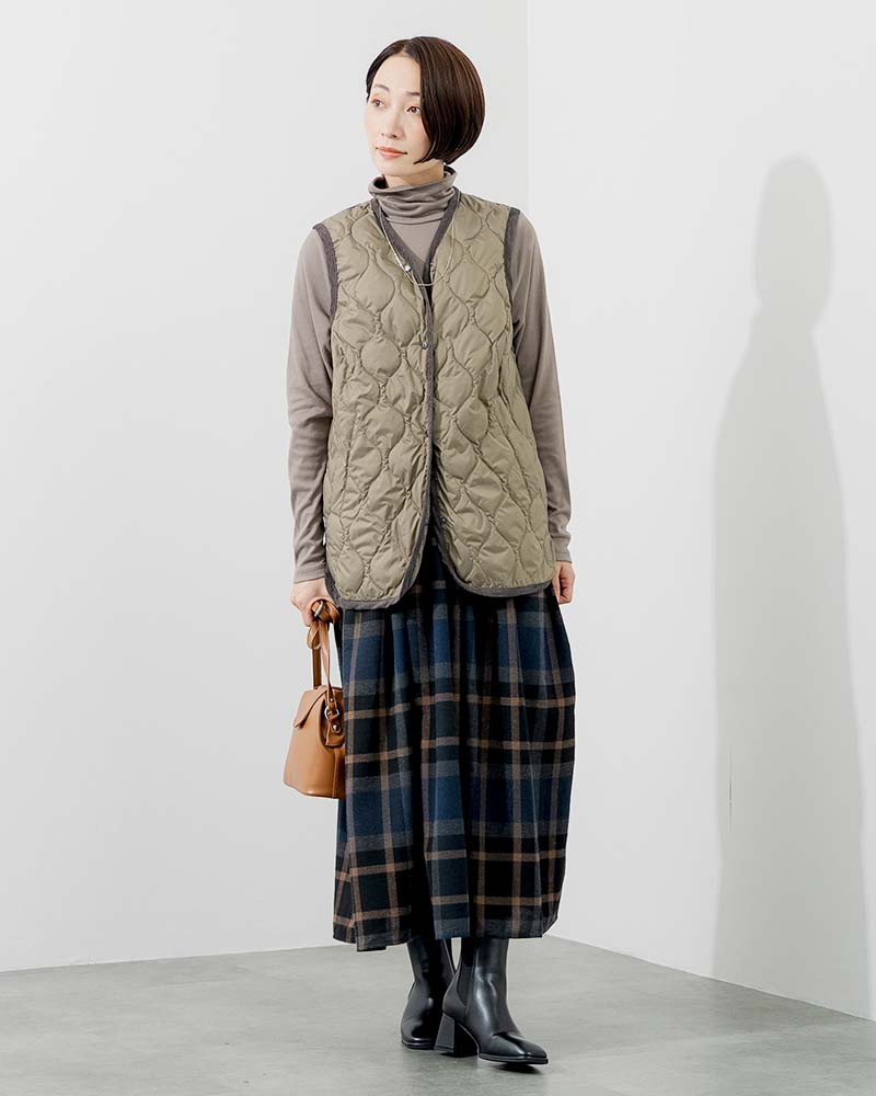 撥水防風ショールフーディーコート&ハイブリッドダウンベスト《2点セット》