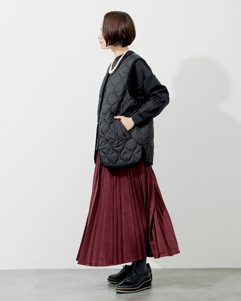 撥水防風ショールフーディーコート&ハイブリッドダウンベスト《2点セット》