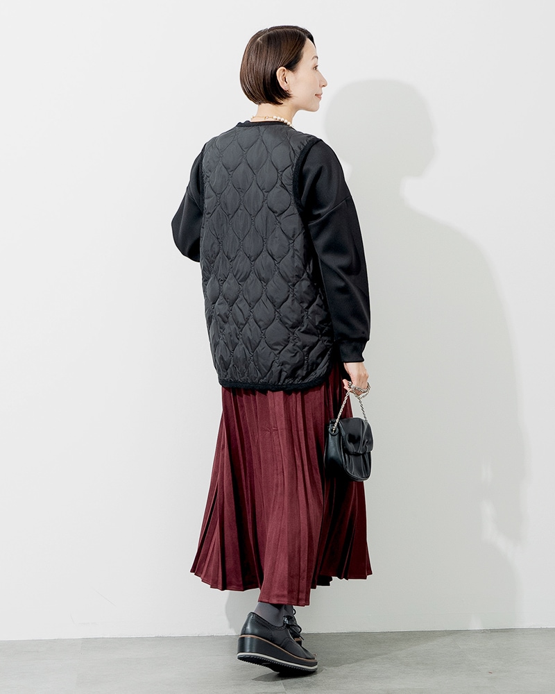 撥水防風ショールフーディーコート&ハイブリッドダウンベスト《2点セット》