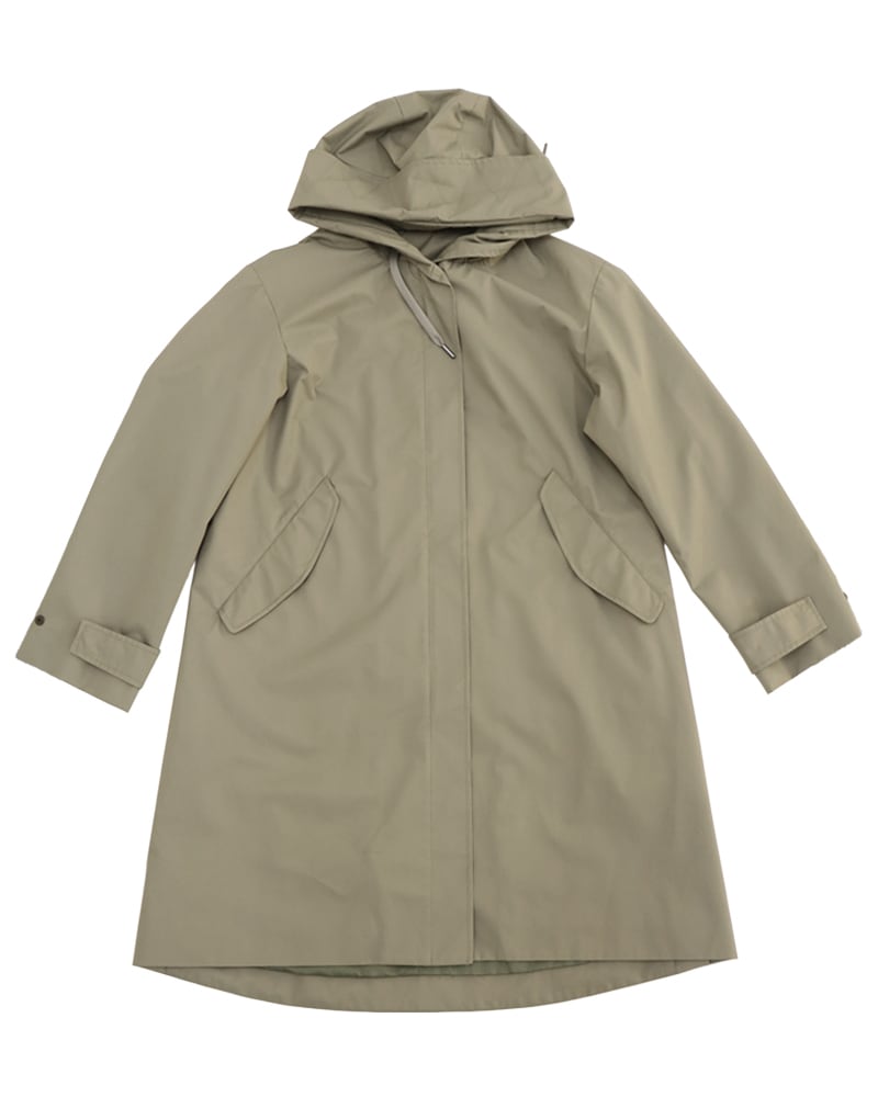 撥水防風ショールフーディーコート&ハイブリッドダウンベスト《2点セット》