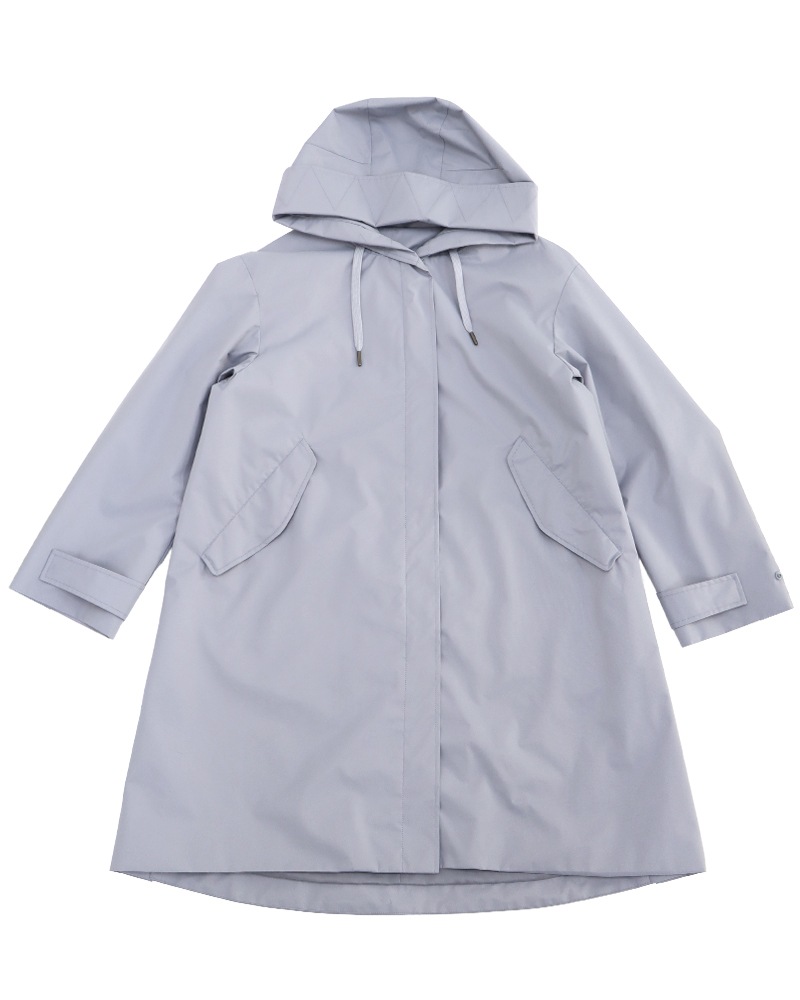 撥水防風ショールフーディーコート&ハイブリッドダウンベスト《2点セット》