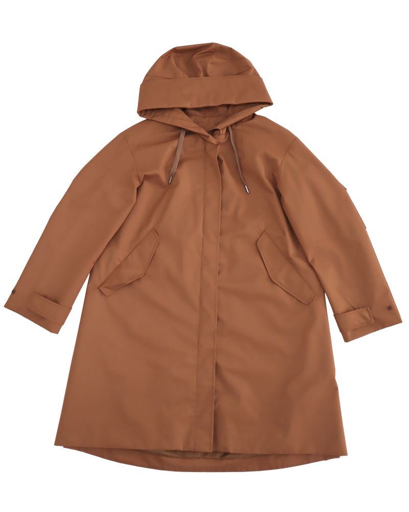 撥水防風ショールフーディーコート&ハイブリッドダウンベスト《2点セット》