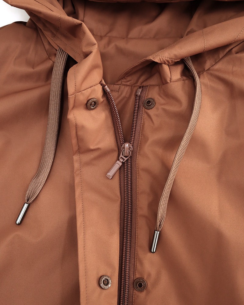 撥水防風ショールフーディーコート&ハイブリッドダウンベスト《2点セット》