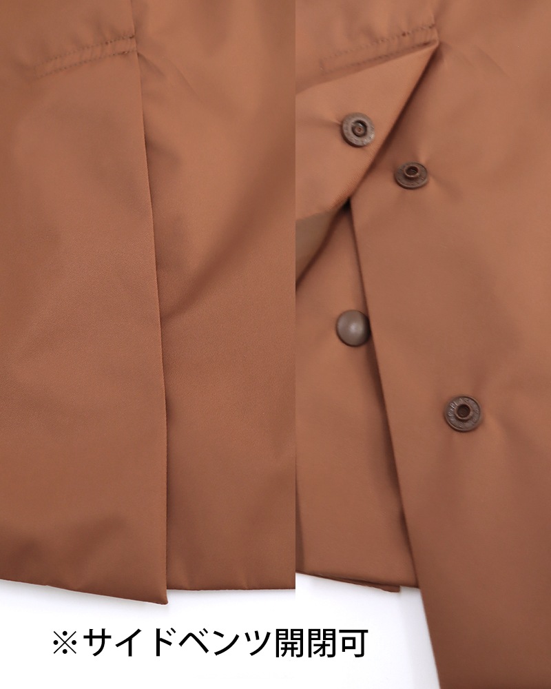 撥水防風ショールフーディーコート&ハイブリッドダウンベスト《2点セット》