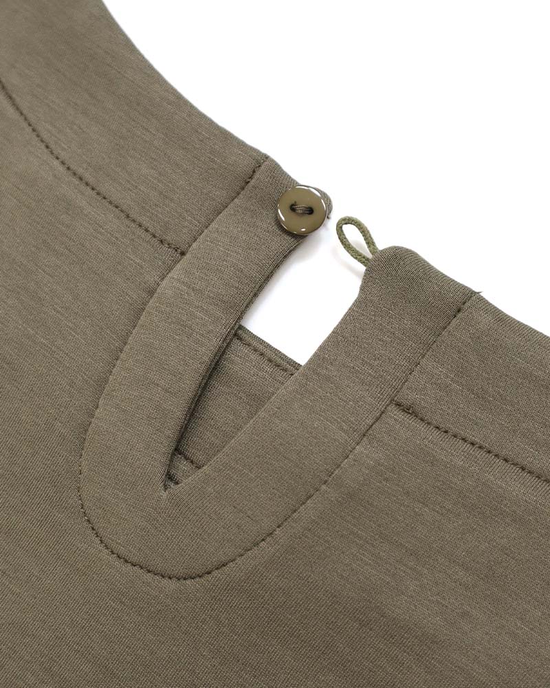 カットワーク刺繍レース切り替えAラインワンピース