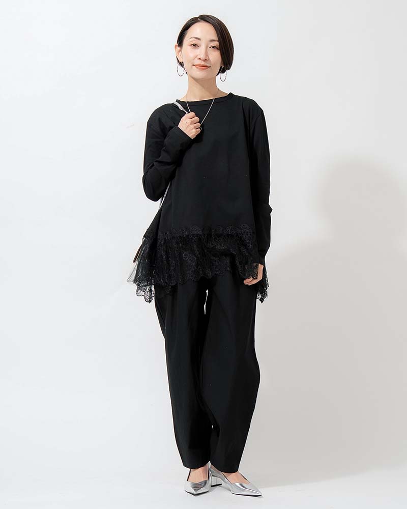 ストレッチカーブラインイージーパンツ