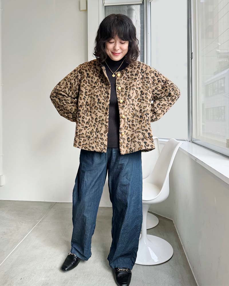 【otostyle】ハイネックリブニットプルオーバー