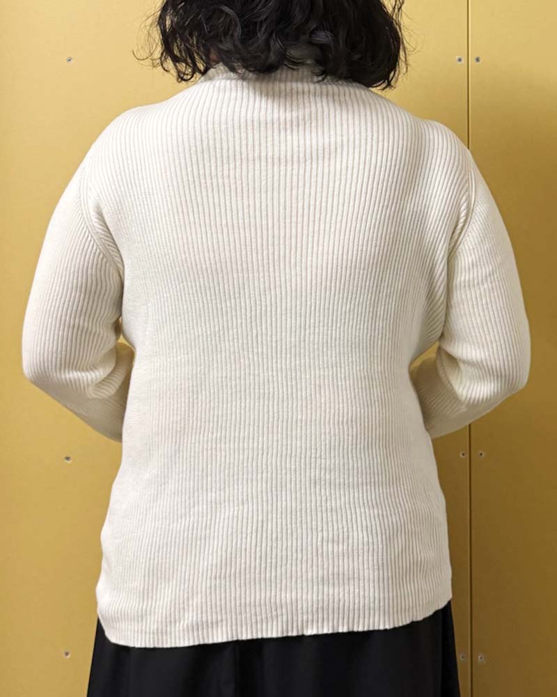 【otostyle】ハイネックリブニットプルオーバー