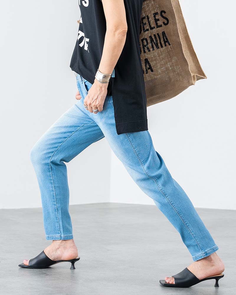 YOKO ISHIBASHI】接触冷感デニムアンクルスキニーパンツ | BOTTOMS