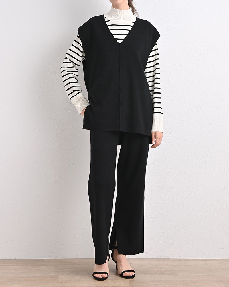 ウールコットンVネックベスト《セットアップ対応》