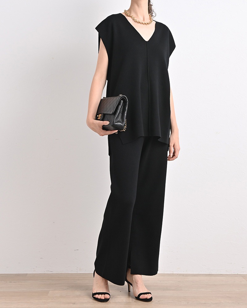 ウールコットンVネックベスト《セットアップ対応》