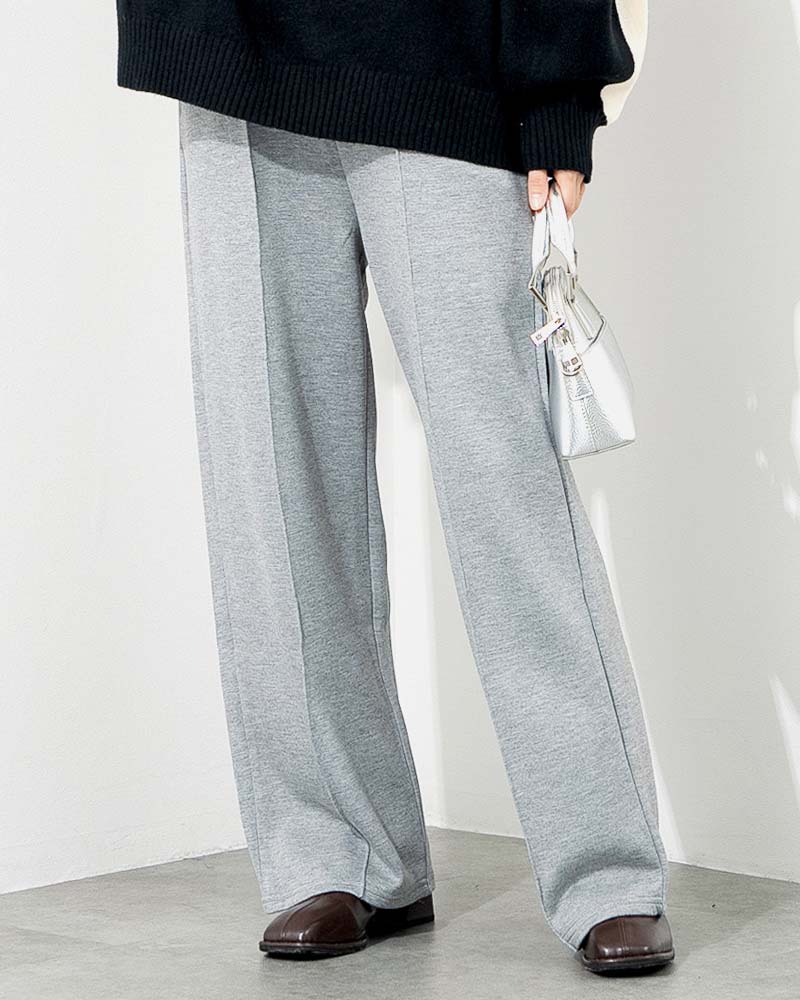 ボンディングピンタックイージーパンツ