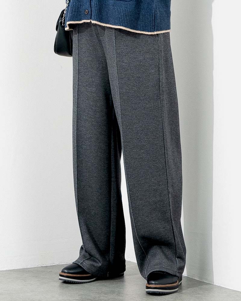 ボンディングピンタックイージーパンツ