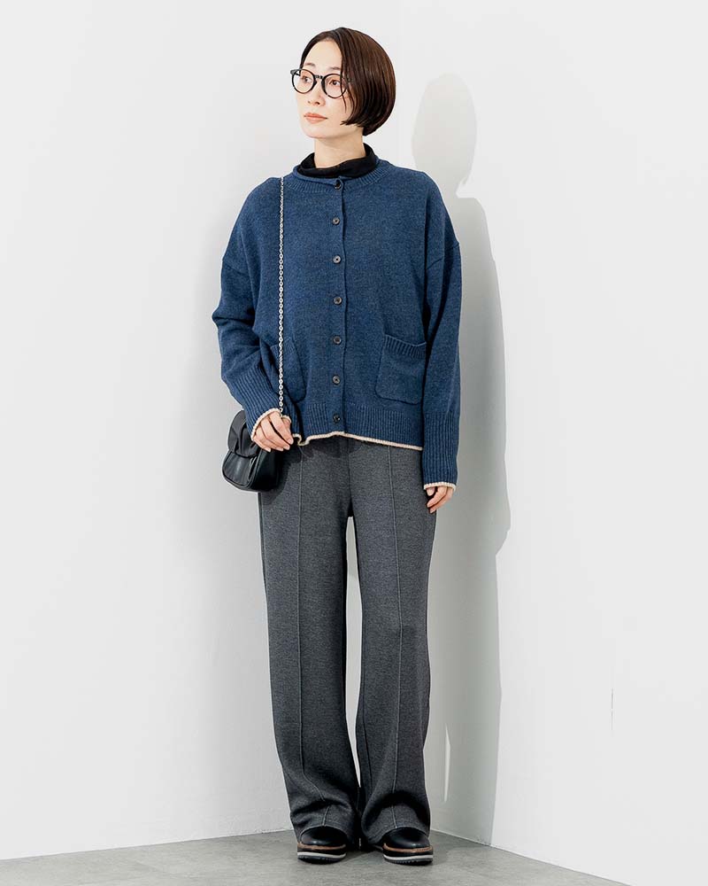 ボンディングピンタックイージーパンツ