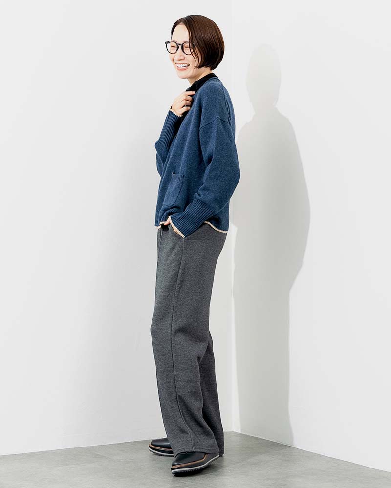 ボンディングピンタックイージーパンツ