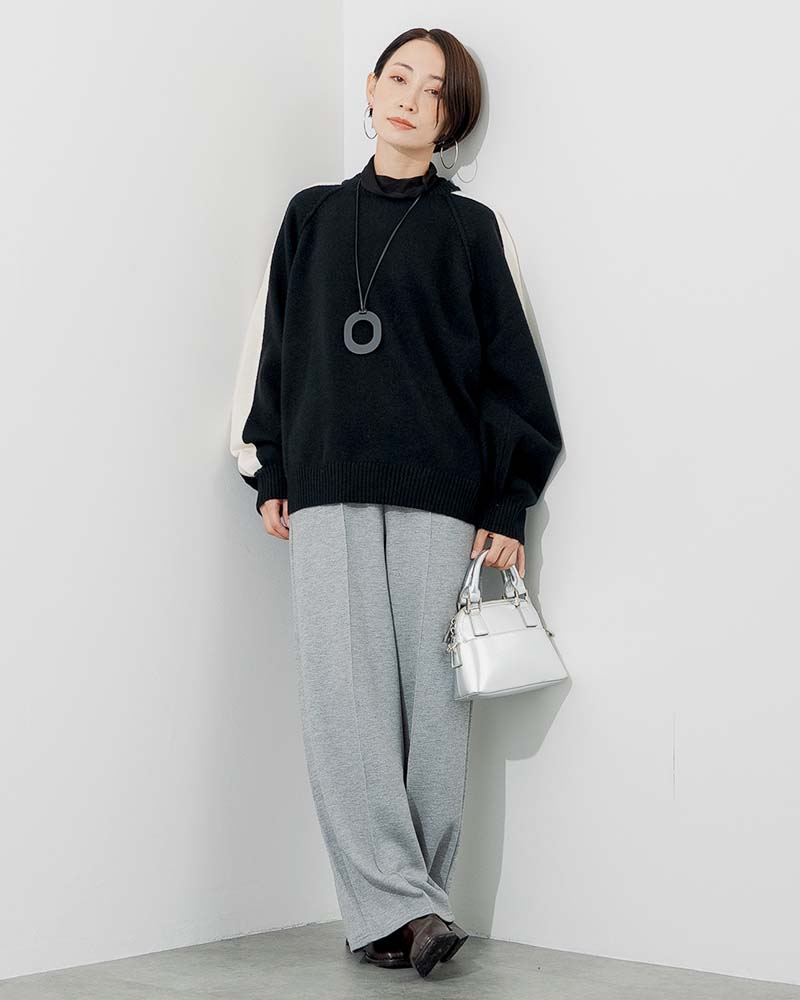 易学発秘 ボンディングピンタックイージーパンツ | BOTTOMS | 元町ゼラール公式