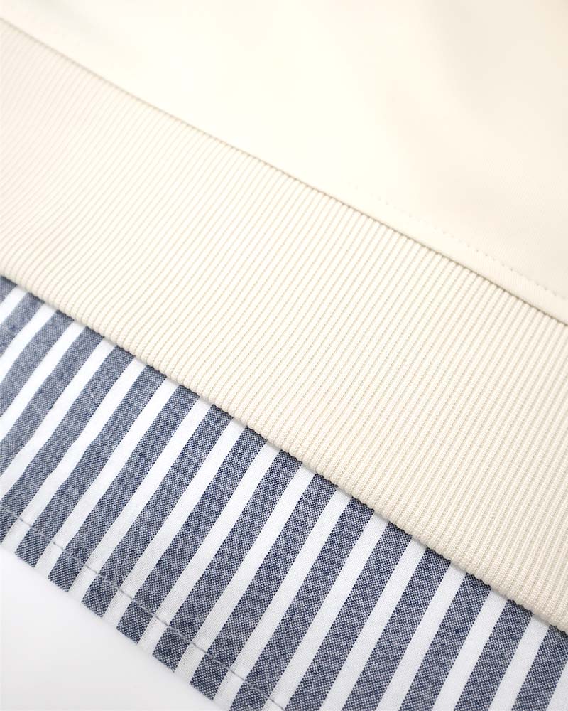 裾レイヤードライクポンチプルオーバー