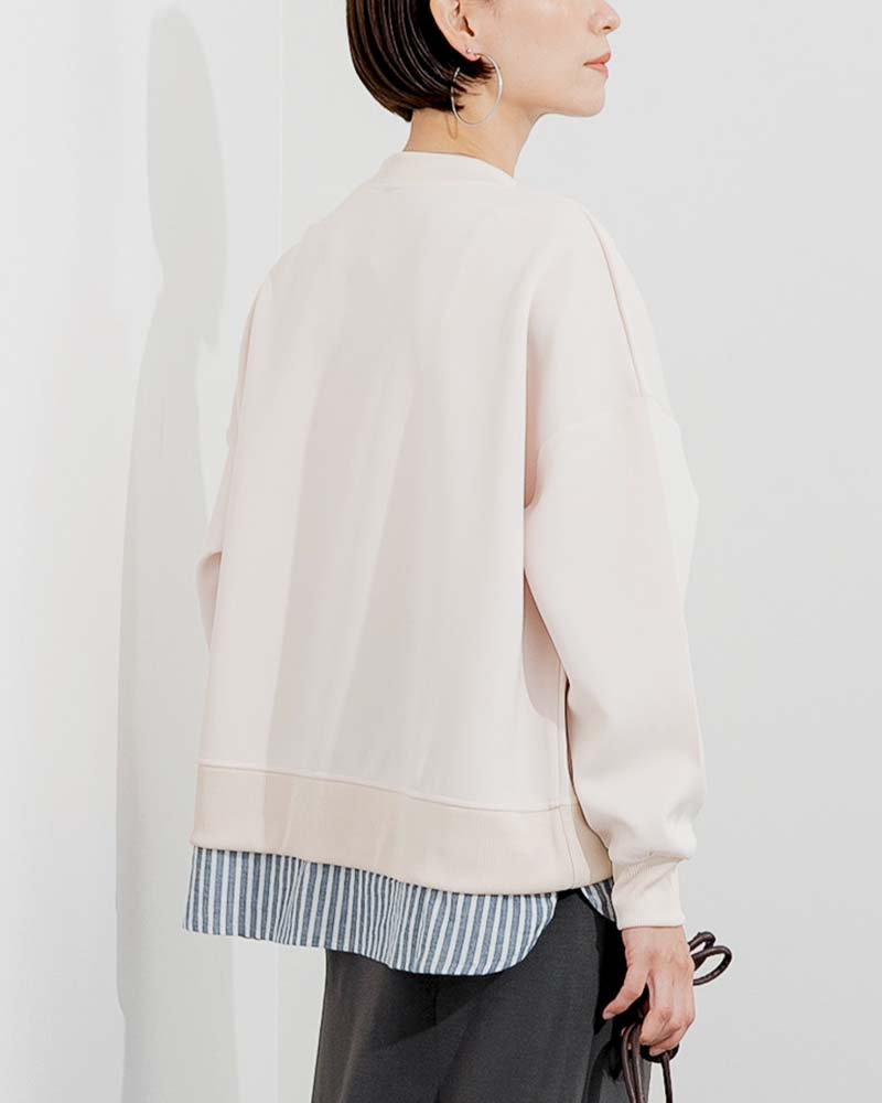 裾レイヤードライクポンチプルオーバー | TOPS | 元町ゼラール公式通販