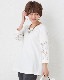 ジョーゼット袖レース切替プルオーバー|PULLOVER|■TOPS