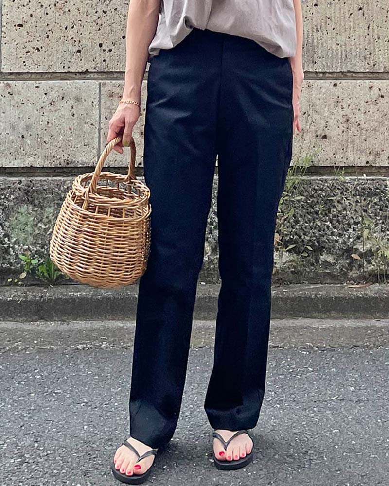 【Canaria Style】T/Cツイルストーレトパンツ