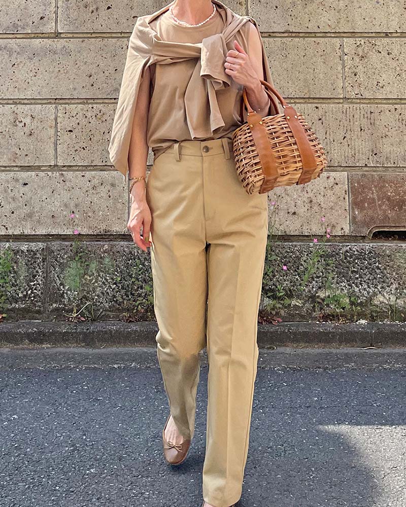 セロルとかいと出品 Canaria Style】T/Cツイルストーレトパンツ | BOTTOMS | 元町