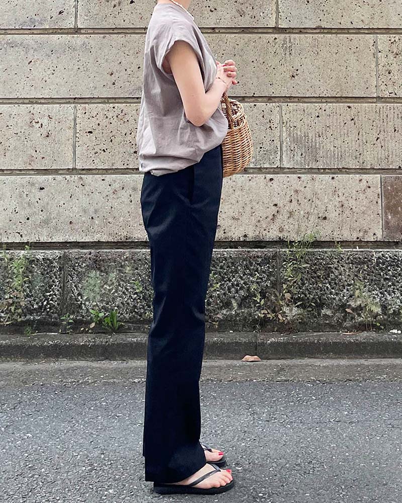 【Canaria Style】T/Cツイルストーレトパンツ