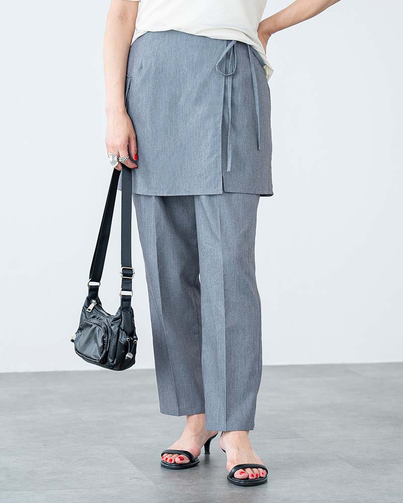 Ai TAKAHASHI】ラップスカート＆センタープレスタックパンツ2点セット